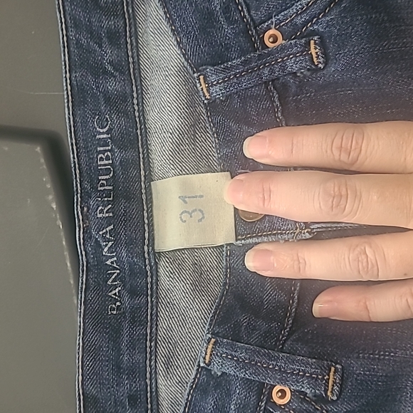 Banana Republic 31 Straight Leg Distressed jean - Picture 3 of 6